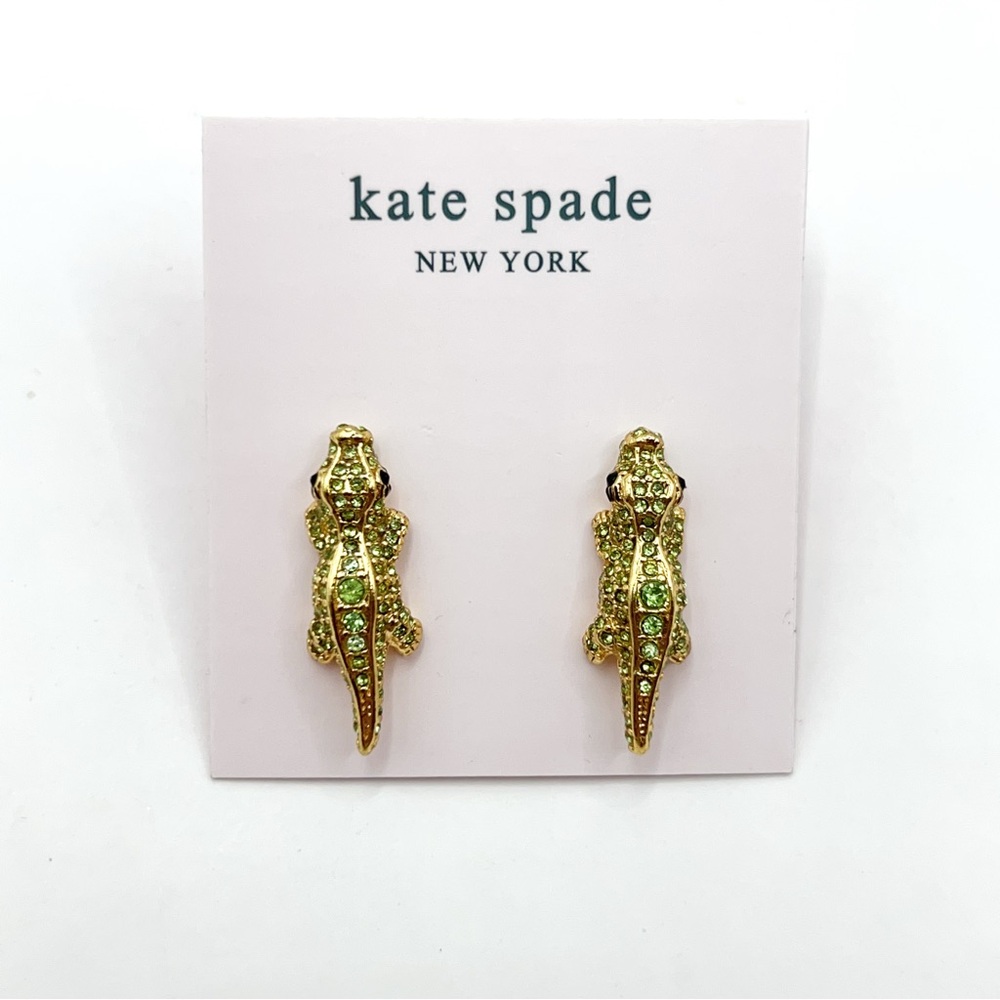 KS090-Kate Spade alligator earrings